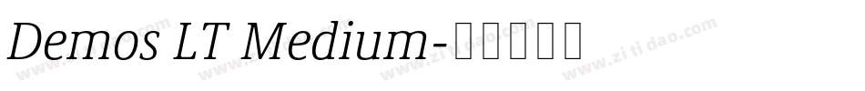 Demos LT Medium字体转换